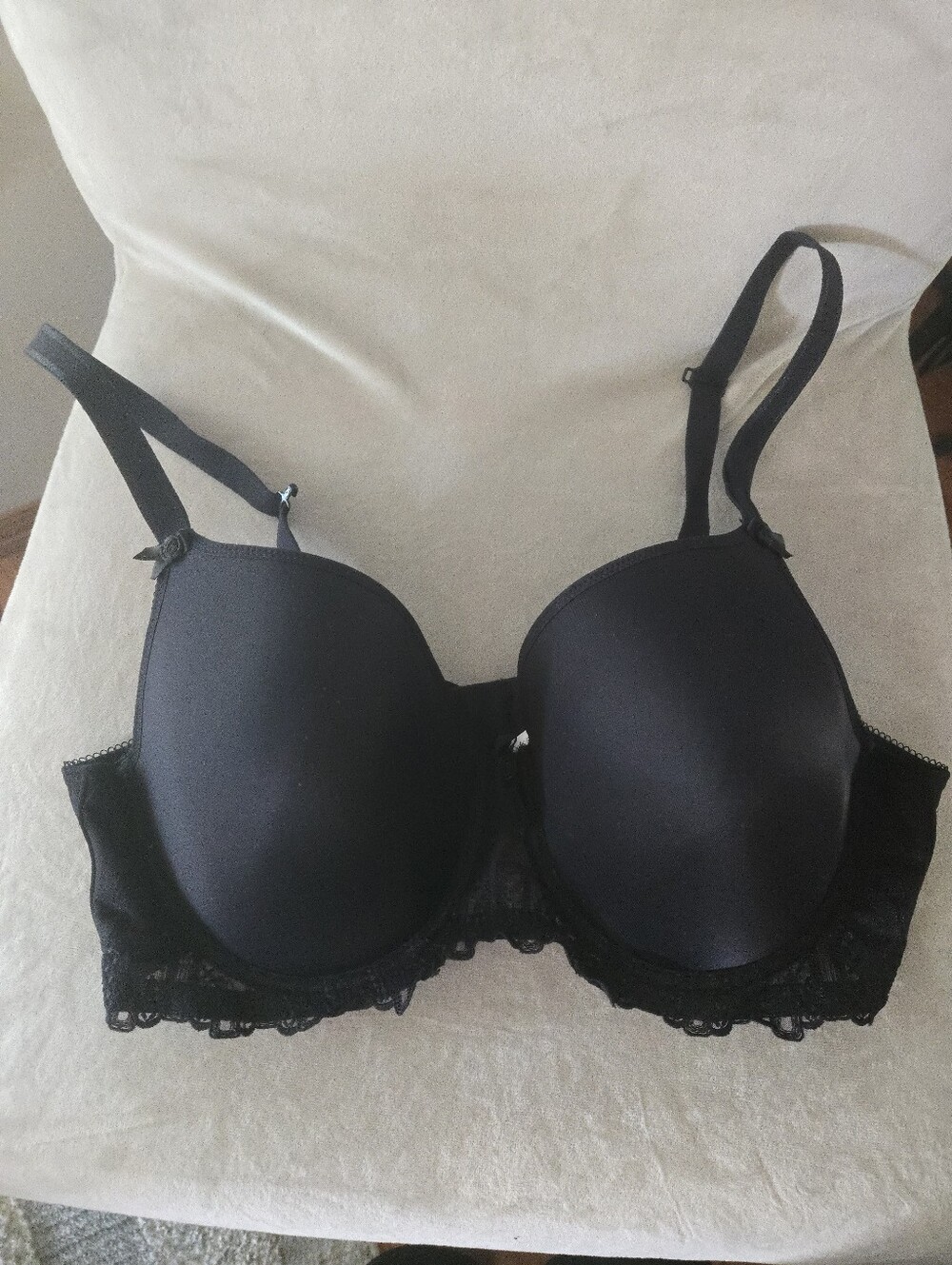 Fit Fully Yoirs Molded Convertible Bra Black 38 D